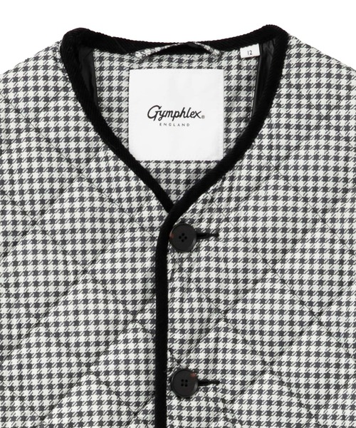 LOGEMENT DE CLAIRE(ロジュモンドクレール)の「【Gymphlex/ジムフレックス】 QUILT DOWN COLLARLESS JACKET(ダウンジャケット/コート・レディース・チェック・FREE)」の3枚目の写真