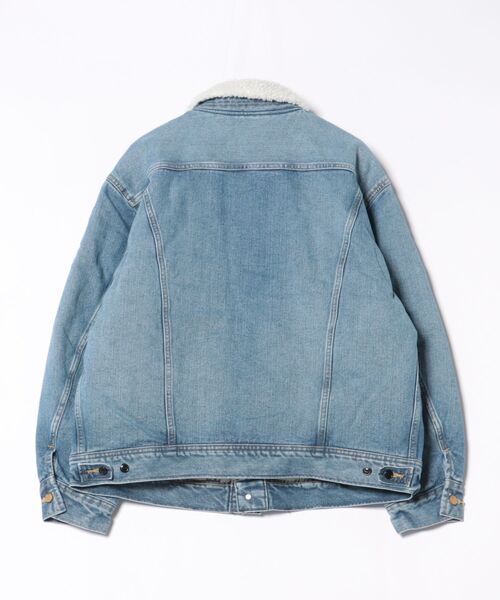 Lee（リー）の「Lee/リー【暖】ボアストームライダー アウター/コーデュロイセットアップ可（デニムジャケット・メンズ・ブラック/ブルー/インディゴブルー/ブラウン・SMALL/MEDIUM/LARGE/X-LARGE）」の5枚目の写真