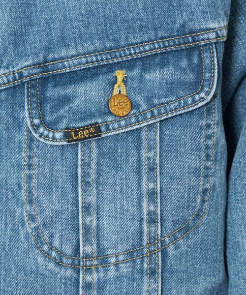 Lee（リー）の「Lee/リー【暖】ボアストームライダー アウター/コーデュロイセットアップ可（デニムジャケット・メンズ・ブラック/ブルー/インディゴブルー/ブラウン・SMALL/MEDIUM/LARGE/X-LARGE）」の13枚目の写真