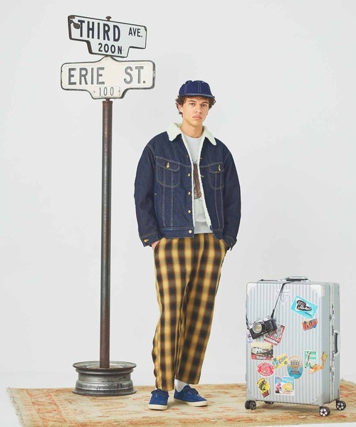 Lee（リー）の「Lee/リー【暖】ボアストームライダー アウター/コーデュロイセットアップ可（デニムジャケット・メンズ・ブラック/ブルー/インディゴブルー/ブラウン・SMALL/MEDIUM/LARGE/X-LARGE）」の21枚目の写真