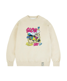 [ユニセックス]スロードライビングデイ スウェット_クリーム