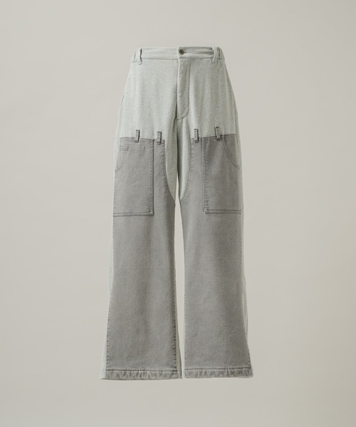 CASPER JOHN（キャスパージョン）の「Drill docking sweat pants/ドリルドッキングスウェットパンツ（スウェットパンツ・メンズ・ブラック/グレー・LARGE/MEDIUM/SMALL/X-SMALL）」の12枚目の写真