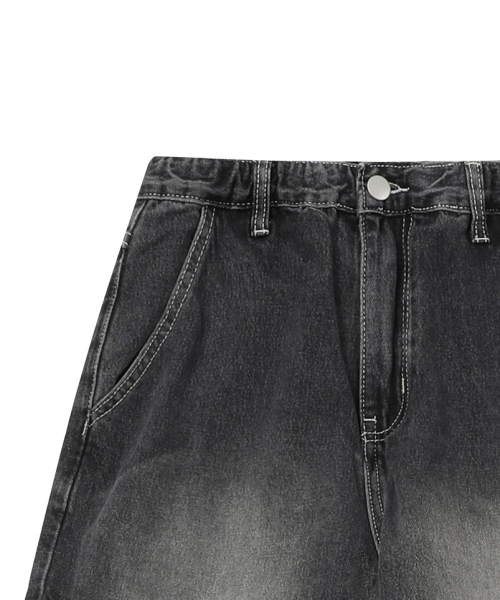 MUCENT（ムセント）の「カルレットワイドカーゴデニムパンツ (2カラー)（デニムパンツ・レディース・ネイビー/ブラック・S/M/L/XL/2XL）」の6枚目の写真
