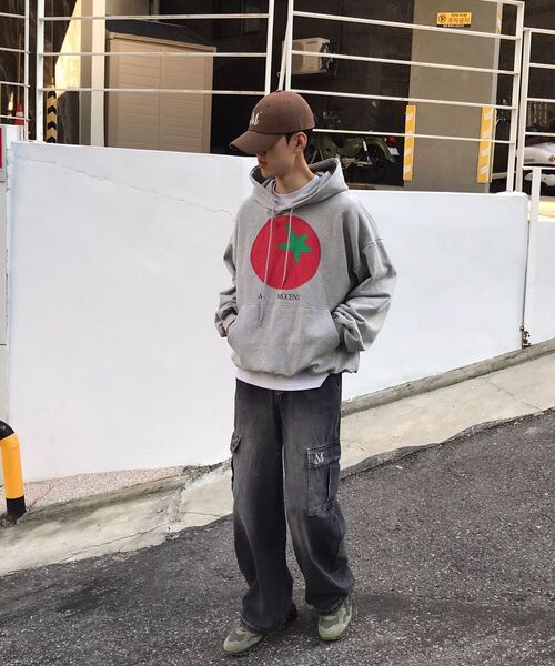 MUCENT（ムセント）の「カルレットワイドカーゴデニムパンツ (2カラー)（デニムパンツ・レディース・ネイビー/ブラック・S/M/L/XL/2XL）」の18枚目の写真