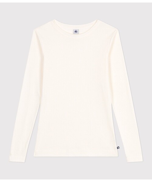 PETIT BATEAU(プチバトー)の「長袖Tシャツ(Tシャツ/カットソー・レディース・ネイビー/オフホワイト・XX-SMALL/X-SMALL/SMALL/MEDIUM)」の2枚目の写真