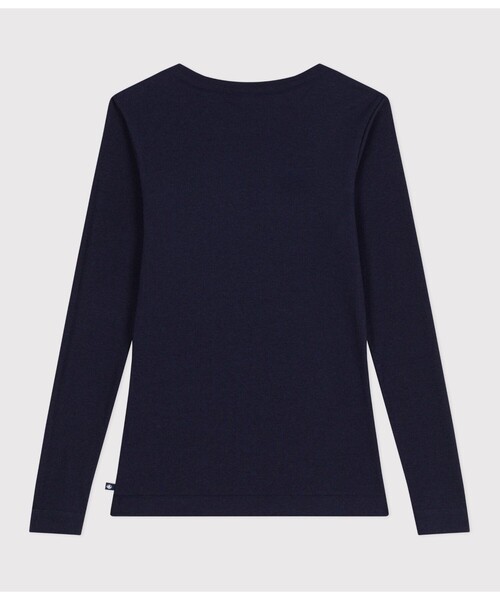 PETIT BATEAU(プチバトー)の「長袖Tシャツ(Tシャツ/カットソー・レディース・ネイビー/オフホワイト・XX-SMALL/X-SMALL/SMALL/MEDIUM)」の6枚目の写真