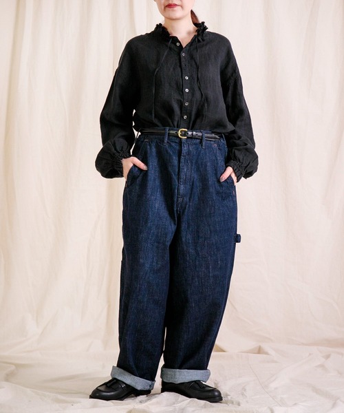 Brocante（ブロカント）の「[Brocante / ブロカント] 10oz甘織デニム デフォルメパントルパンツ（デニムパンツ・レディース・ワンウォッシュ・2/1）」の5枚目の写真