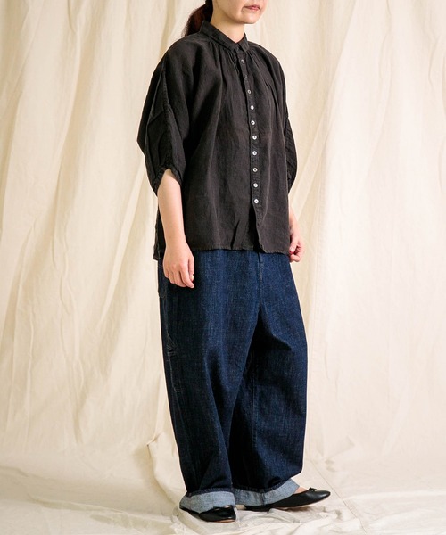 Brocante（ブロカント）の「[Brocante / ブロカント] 10oz甘織デニム デフォルメパントルパンツ（デニムパンツ・レディース・ワンウォッシュ・2/1）」の6枚目の写真