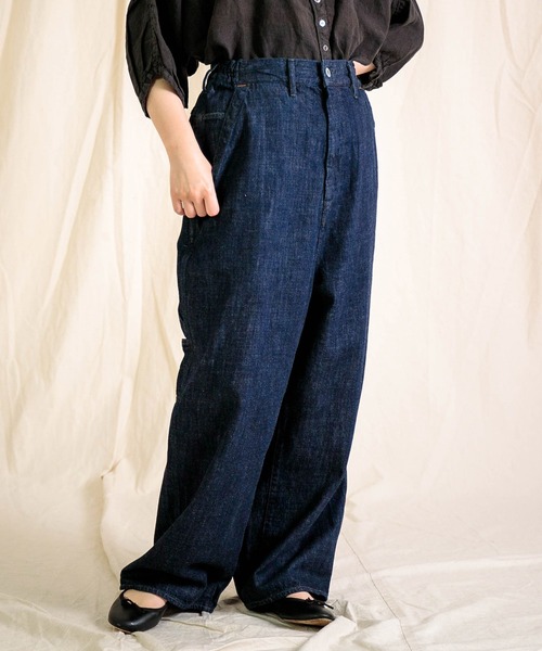 Brocante（ブロカント）の「[Brocante / ブロカント] 10oz甘織デニム デフォルメパントルパンツ（デニムパンツ・レディース・ワンウォッシュ・2/1）」の4枚目の写真