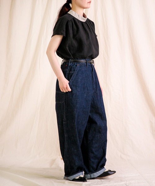 Brocante / ブロカント] 10oz甘織デニム デフォルメパントルパンツ