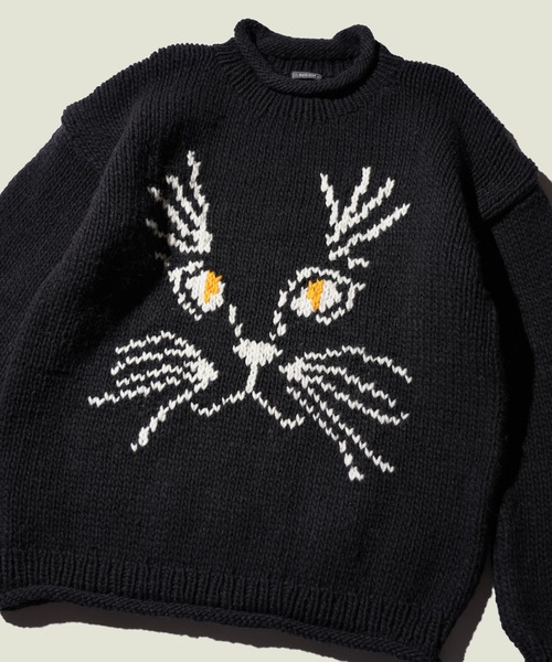 セール】THRIFTY LOOK / スリフティールック HAND KNITTING 'CAT' ROLL