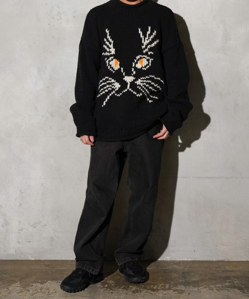 セール】THRIFTY LOOK / スリフティールック HAND KNITTING 'CAT' ROLL