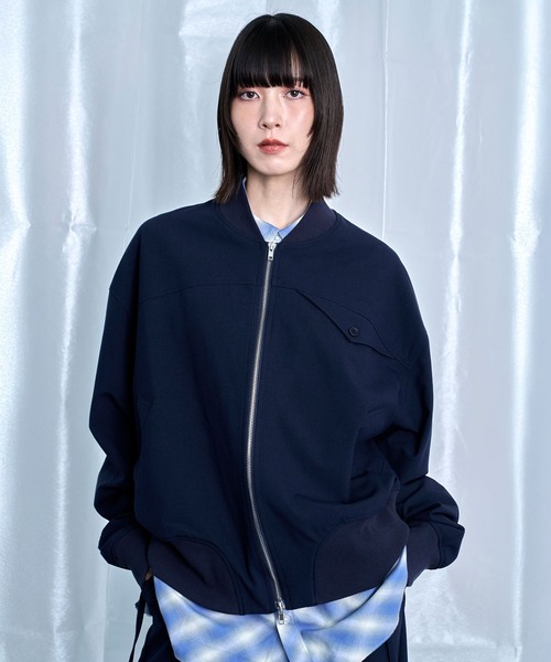 Nora Lily(ノラリリー)の「【Nora Lily】Cocoon Silhouette Jacket(ブルゾン・メンズ・グレー/ネイビー/ブラック・FREE)」の3枚目の写真