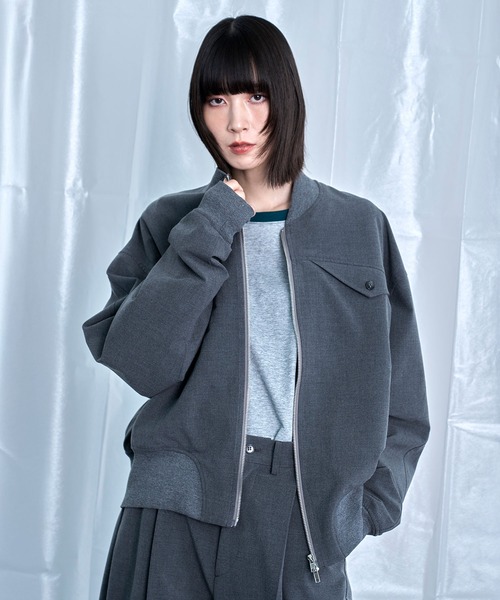 Nora Lily(ノラリリー)の「【Nora Lily】Cocoon Silhouette Jacket(ブルゾン・メンズ・グレー/ネイビー/ブラック・FREE)」の1枚目の写真