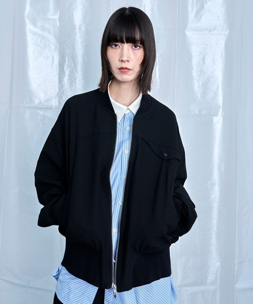 Nora Lily(ノラリリー)の「【Nora Lily】Cocoon Silhouette Jacket(ブルゾン・メンズ・グレー/ネイビー/ブラック・FREE)」の2枚目の写真