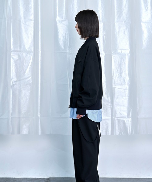 Nora Lily(ノラリリー)の「【Nora Lily】Cocoon Silhouette Jacket(ブルゾン・メンズ・グレー/ネイビー/ブラック・FREE)」の16枚目の写真