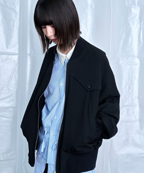 Nora Lily(ノラリリー)の「【Nora Lily】Cocoon Silhouette Jacket(ブルゾン・メンズ・グレー/ネイビー/ブラック・FREE)」の19枚目の写真