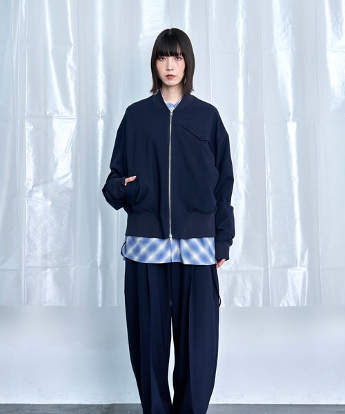 Nora Lily(ノラリリー)の「【Nora Lily】Cocoon Silhouette Jacket(ブルゾン・メンズ・グレー/ネイビー/ブラック・FREE)」の5枚目の写真