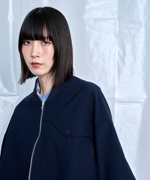 Nora Lily(ノラリリー)の「【Nora Lily】Cocoon Silhouette Jacket(ブルゾン・メンズ・グレー/ネイビー/ブラック・FREE)」の9枚目の写真