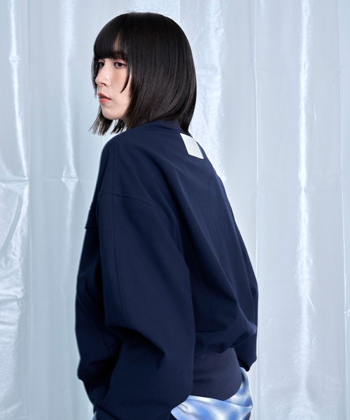 Nora Lily(ノラリリー)の「【Nora Lily】Cocoon Silhouette Jacket(ブルゾン・メンズ・グレー/ネイビー/ブラック・FREE)」の10枚目の写真