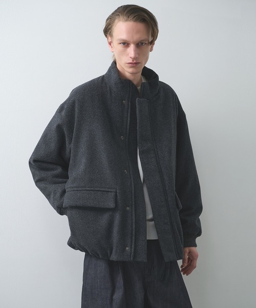 STILL BY HAND】Padded wool blouson