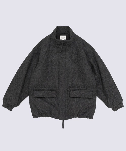 STILL BY HAND（スティルバイハンド）の「【STILL BY HAND】Padded wool blouson（ブルゾン・メンズ・ブラック/ダークグレー・46/48）」の8枚目の写真