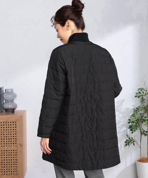 GALLORIA（ギャローリア）の「中綿ロングコート（その他アウター・レディース・ブラック/ネイビー・S/M/LL/L）」の5枚目の写真