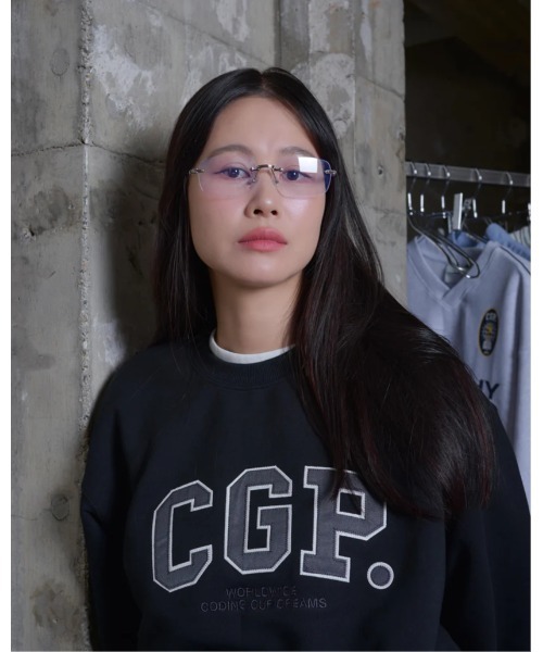 codegraphy（コードグラフィー）の「CGP Arch Logo Man-to-Man CBEBUTL330（スウェット・メンズ・バーガンディー/ネイビー/オートミール/ヘザーグレー/ブラック・SMALL/MEDIUM/LARGE）」の7枚目の写真