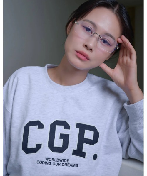 codegraphy（コードグラフィー）の「CGP Arch Logo Man-to-Man CBEBUTL330（スウェット・メンズ・バーガンディー/ネイビー/オートミール/ヘザーグレー/ブラック・SMALL/MEDIUM/LARGE）」の16枚目の写真