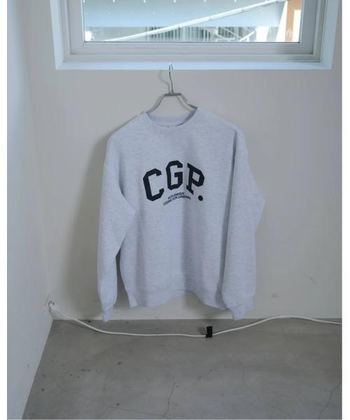 codegraphy（コードグラフィー）の「CGP Arch Logo Man-to-Man CBEBUTL330（スウェット・メンズ・バーガンディー/ネイビー/オートミール/ヘザーグレー/ブラック・SMALL/MEDIUM/LARGE）」の14枚目の写真