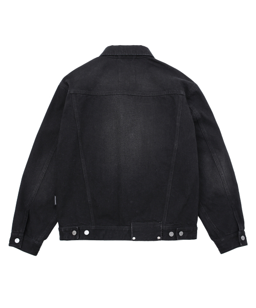 PHYPS MOTORCYCLE(フィップスモーターサイクル)の「Vintage Old Denim Jacket Black(デニムジャケット・レディース・その他・SMALL/MEDIUM/LARGE/X-LARGE)」の2枚目の写真