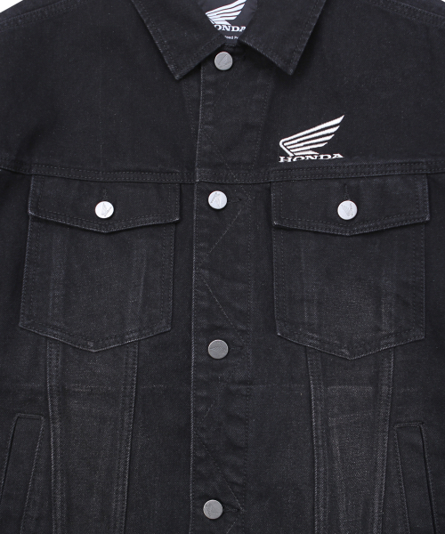 PHYPS MOTORCYCLE(フィップスモーターサイクル)の「Vintage Old Denim Jacket Black(デニムジャケット・レディース・その他・SMALL/MEDIUM/LARGE/X-LARGE)」の4枚目の写真