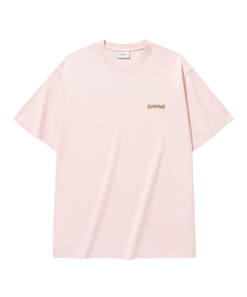 COVERNAT(カバーナット)の「クールコットンサーフィンモーショングラフィックTシャツライトピンク(Tシャツ/カットソー・レディース・その他・X-SMALL/SMALL/MEDIUM/LARGE/X-LARGE)」の2枚目の写真