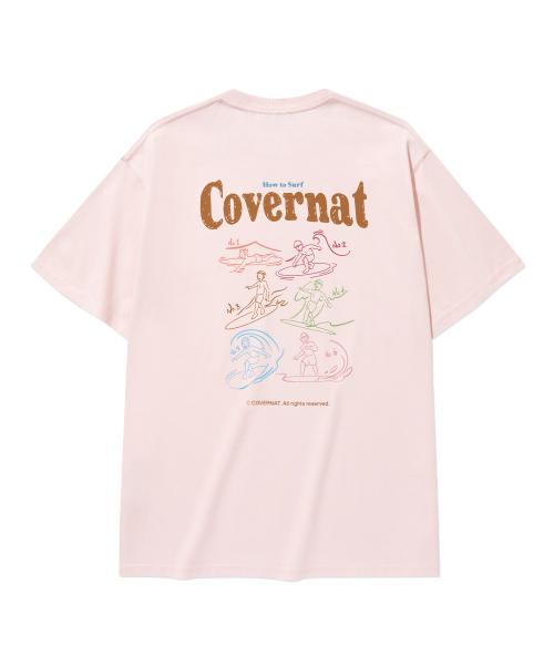 COVERNAT(カバーナット)の「クールコットンサーフィンモーショングラフィックTシャツライトピンク(Tシャツ/カットソー・レディース・その他・X-SMALL/SMALL/MEDIUM/LARGE/X-LARGE)」の3枚目の写真