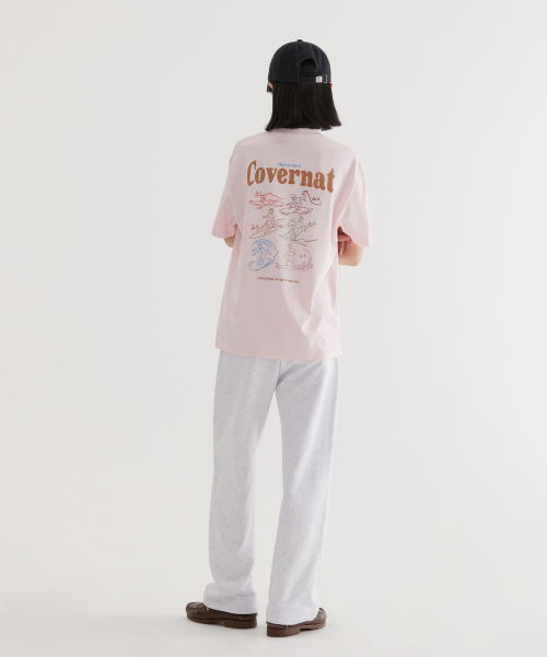 COVERNAT(カバーナット)の「クールコットンサーフィンモーショングラフィックTシャツライトピンク(Tシャツ/カットソー・レディース・その他・X-SMALL/SMALL/MEDIUM/LARGE/X-LARGE)」の11枚目の写真