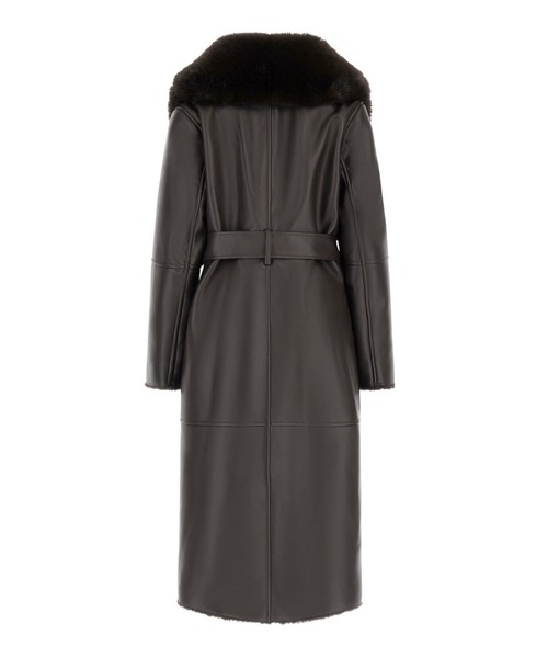 Guess（ゲス）の「MARCIANO ZOEY Faux Leather Coat ロングコート  （ムートンコート・レディース・ブラウン・38）」の11枚目の写真