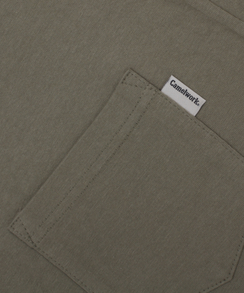 CAMEL WORK(キャメルワーク)の「スタンダードポケット半袖Tシャツ(カーキ)(Tシャツ/カットソー・メンズ・その他・X-LARGE/LARGE/MEDIUM)」の7枚目の写真