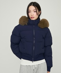 Faux Fur Hooded Down Jacket / フェイクファーフード付きダウンジャケット