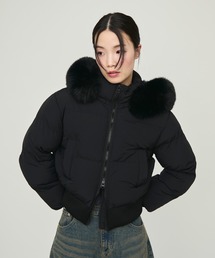 Faux Fur Hooded Down Jacket / フェイクファーフード付きダウンジャケット