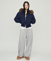 NUJOH（ヌゾ）の「Faux Fur Hooded Down Jacket / フェイクファーフード付きダウンジャケット（ダウンジャケット/コート）」
