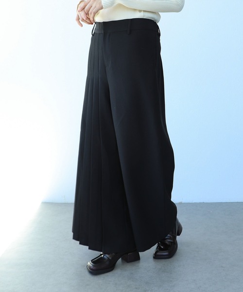 Cepica（セピカ）の「ハーフプリーツパンツ（スラックス・レディース・ブラック・FREE）」の6枚目の写真