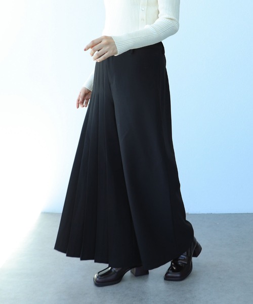 Cepica（セピカ）の「ハーフプリーツパンツ（スラックス・レディース・ブラック・FREE）」の7枚目の写真
