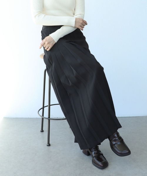 Cepica（セピカ）の「ハーフプリーツパンツ（スラックス・レディース・ブラック・FREE）」の10枚目の写真