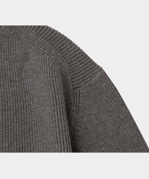 LETTERCOMO(レテルコモ)の「エッセンシャルハチラウンドニットダークグレー(ニット/セーター・レディース・その他・MEDIUM/LARGE)」の4枚目の写真