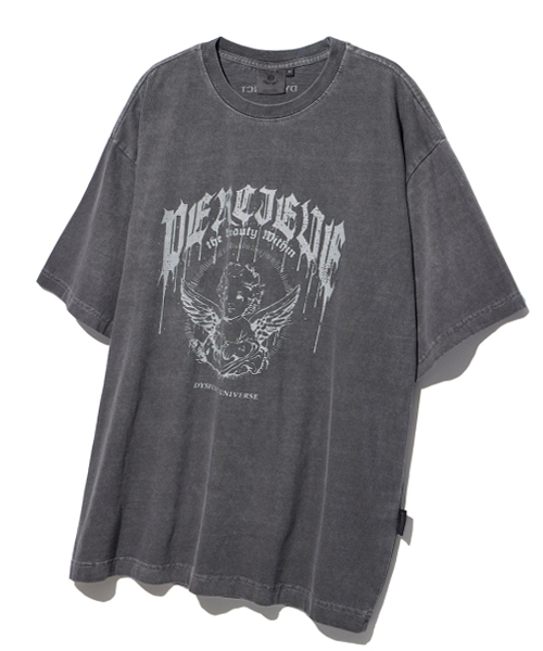 DYSFUNCT(ディスファンクト)の「ANGELIC PIGMENT T-SHIRT (CHARCOAL)(Tシャツ/カットソー・レディース・その他・SMALL/X-LARGE/LARGE/MEDIUM)」の1枚目の写真