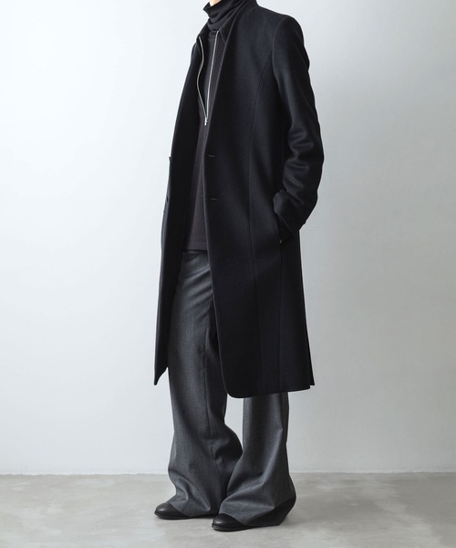 ato（アトウ）の「CLASSIC WOOL FLAIR PANTS（スラックス・メンズ・チャコールグレー/ブラック/ネイビー・44/46/48）」の20枚目の写真