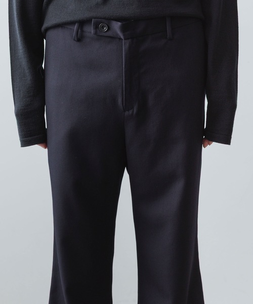 ato（アトウ）の「CLASSIC WOOL FLAIR PANTS（スラックス・メンズ・チャコールグレー/ブラック/ネイビー・44/46/48）」の13枚目の写真