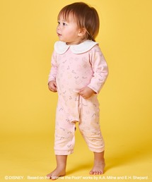 pairmanon | 【くまのプーさん】【リンクコーデ】【ベビー】総柄 襟付き ロンパース(ロンパース)