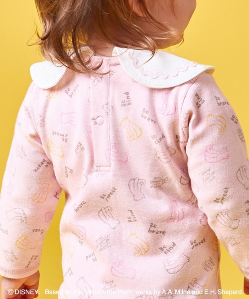 pairmanon（ペアマノン）の「【くまのプーさん】【リンクコーデ】【ベビー】総柄 襟付き ロンパース（ロンパース・キッズ・ピンク/ベージュ・70/80）」の13枚目の写真