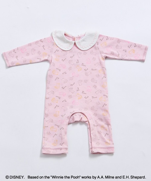 pairmanon（ペアマノン）の「【くまのプーさん】【リンクコーデ】【ベビー】総柄 襟付き ロンパース（ロンパース・キッズ・ピンク/ベージュ・70/80）」の17枚目の写真